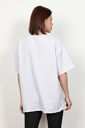 Kadın Düz Oversize T-Shirt