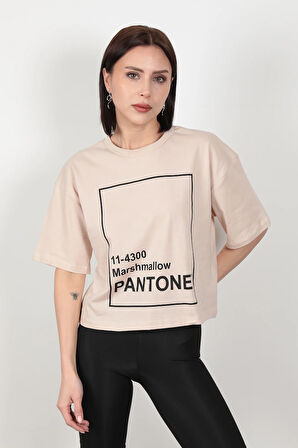 Kadın Pantone Baskılı T-Shirt