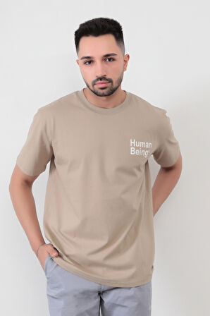 Vizon Human Baskılı Regular Kesim T-Shirt