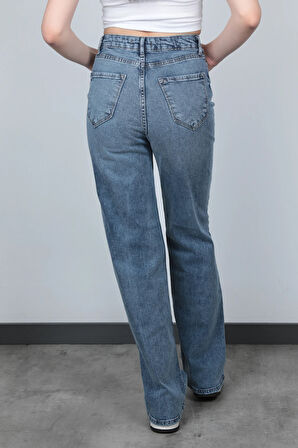 Kadın Lyc Wide Leg Jean