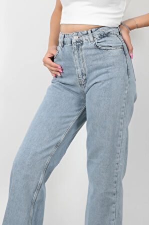 Yüksek Bel Wide Leg Jean