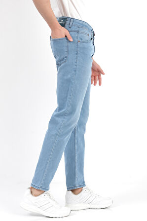 Erkek Mavi Regular Fit Likralı Jean - 5129