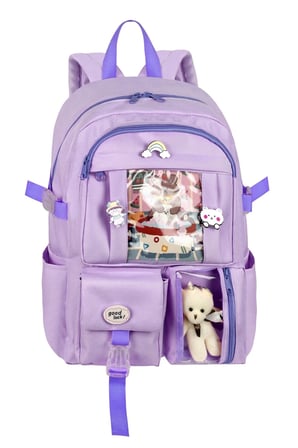 Kore Kawaii Tarzı Okul Sırt Çantası,Günlük Sırt Çantası Termal Beslenme Çantası Ve Kalemlik