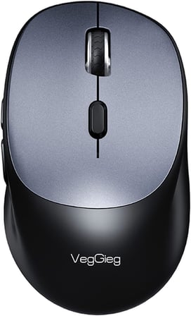 G880 Dual-Mode Bluetooth 5.3 ve 2.4GHz 3600DPI Optik Kablosuz Mouse Gri