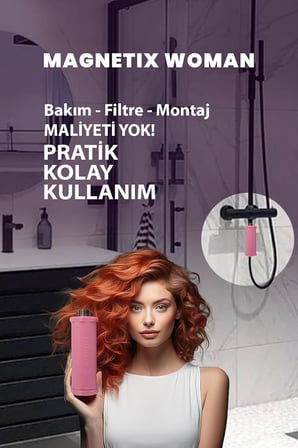 Magnetix Banyo Kireç Kırıcı 1/2 Duş Bataryası Modeli - Kireç Önleyici Duş Başlığı