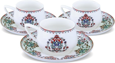Karaca Nakkaş 6 Kişilik Kahve Fincanı Takımı 100 ml