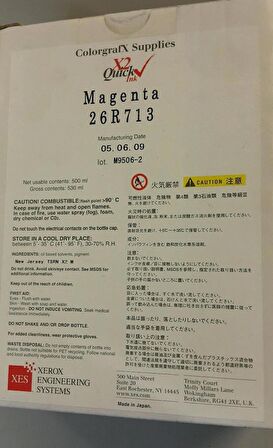 Xerox 26R713 Colorgrafx Malzemeleri X2 Quick Ink Eflatun