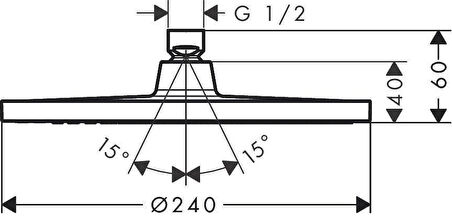 Hansgrohe Crometta S 240 Tepe Duşu