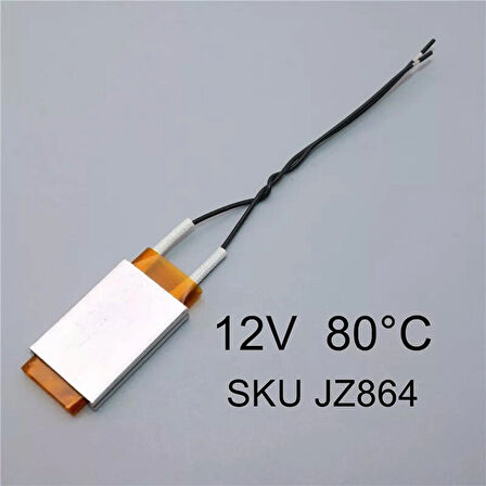 12V 80° Ptc Isıtıcı Alüminyum Alaşımlı Seramik Isıtıcı