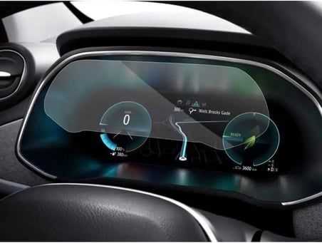 Dijital Gösterge 9H Nano Ekran Koruyucu 2023-2024 Renault Clio ile uyumlu