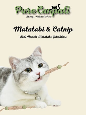 Catnipli Matatabi Stick – Kedi Diş Kaşıyıcı Oyuncak