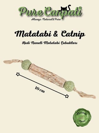 Catnipli Matatabi Stick – Kedi Diş Kaşıyıcı Oyuncak