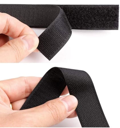 Dünya Magnet 5 Metre - Şerit Cırt Bant, En: 2 Cm, Siyah, Natural, Dişi-Erkek Takım, Cırt Cırtlı Bant