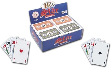 A-30 Iskambil Pişti Oyun Kağıdı, 52 Kart, Briç Batak, Mavi/Kırmızı