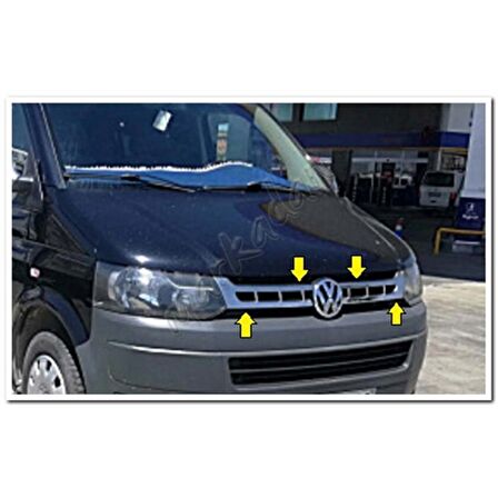 Markadan VW T5 Caravelle Krom Ön Panjur 2010-2014 2 Parça Paslanmaz Çelik