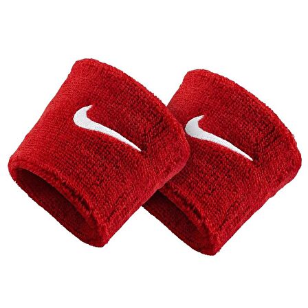 Swoosh Wristbands 2 Unisex Kırmızı Antrenman Havlu Bileklik N.NN.04.601.OS