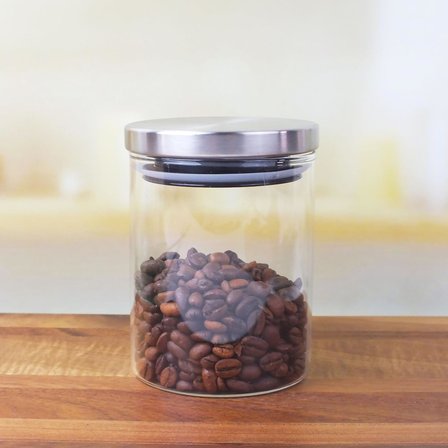 300 Ml Vakumlu Metal Kapaklı Borosilikat Cam Kavanoz (8.5cm*10cm) 1 Adet
