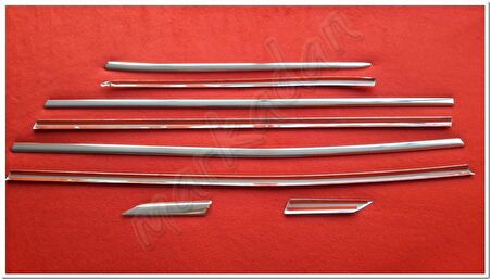 Markadan Peugeot 3008 Krom Cam Çıtası 2016 Sonrası 8 Parça Paslanmaz Çelik