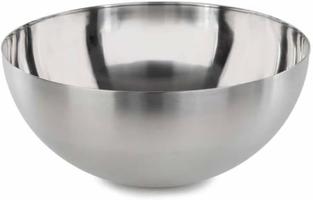 Salata Kasesi "Blanda Blank" Servis Kasesi 28 cm Çap PASLANMAZ ÇELİKTEN Gümüş