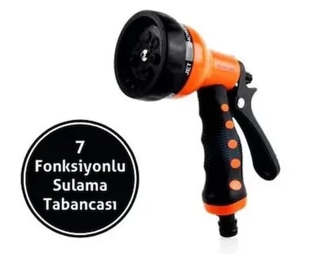 Otomatik 7 Fonksiyonlu Su Atabilen Sulama Tabancası Bahçe