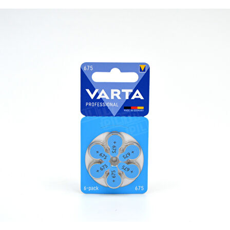 Varta 675 Numara Işitme Cihaz Pili 6X10 (60 Adet)