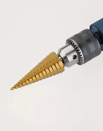 Paslanmaz Kademeli Matkap Ucu Ahşap Plastik Sac Delme Uç 4-20 Mm