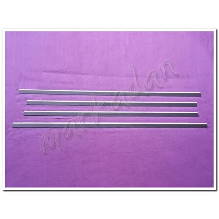 WOC Chrome Ford Focus HB Krom Cam Çıtası 1998-2005 4 Parça Paslanmaz Çelik