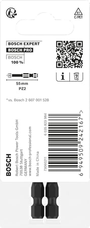 Bosch Impact Yıldız Bits Uç PZ2x55 mm 2li