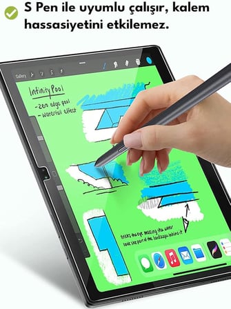 Samsung Galaxy Tab A9 (8.7 inç) Uyumlu Temperli Ekran Koruyucu Kırılmaz Cam Glass SM-X110 X115 X117 (2023)