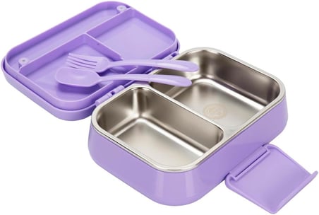 Wiggle Bento Lunchbox Kuromi Tek Katlı 2 Bölmeli Paslanmaz Çelik Sefer Tası