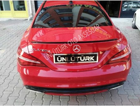 Mercedes İle Uyumlu Cla Bagaj Üstü Spoiler - Spoyler Piano Black