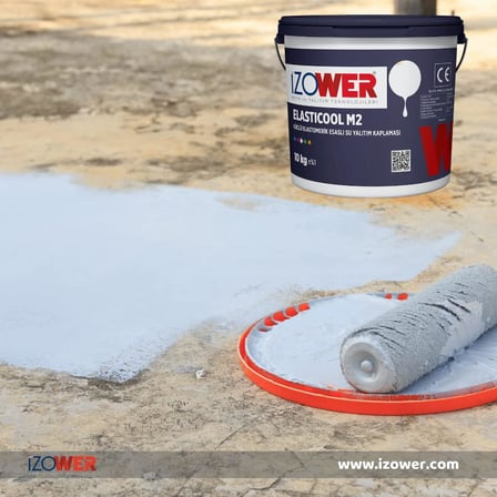 M2 Güçlü Elastomerik Su Yalıtım Malzemesi – 18 Kg (Gri)