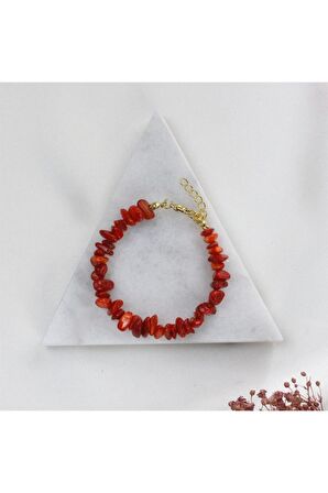 Kristal Kuvars Kırık Doğal Taş Bileklik