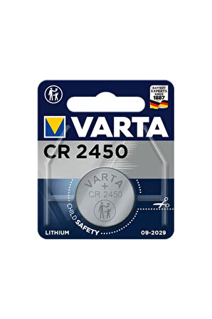 Cr2450 3 Volt Lityum Pil Tekli
