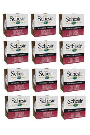 Schesir Ton & Sinarit Kedi Konservesi 85 Gr. X 12 Adet