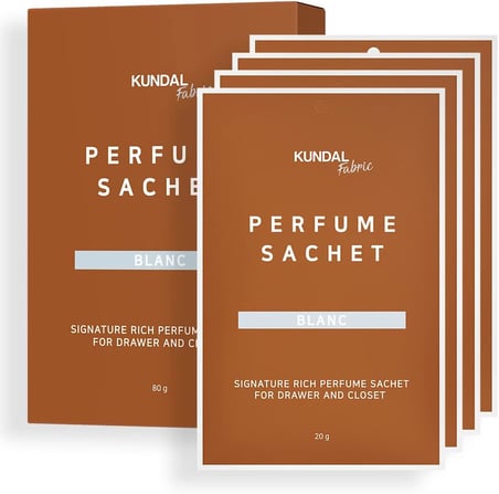 KUNDAL Dolap İçi Parfümlü Koku Kesesi Signature Rich Perfume Sachet 4x20g (Blanc)
