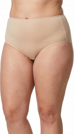 Zumoo Büyük Beden modal kumaş 2’li Külot Set Siyah Ten Yüksek Bel Toparlayıcı Siyah 3XL