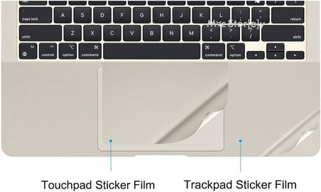 MacBook Air 15.3 inç Touchpad Trackpad Koruyucu Sticker Uyumlu M2 M3 M4 Mat Ultra İnce Çizilme Önleyici Yıldız Işığı Karışık