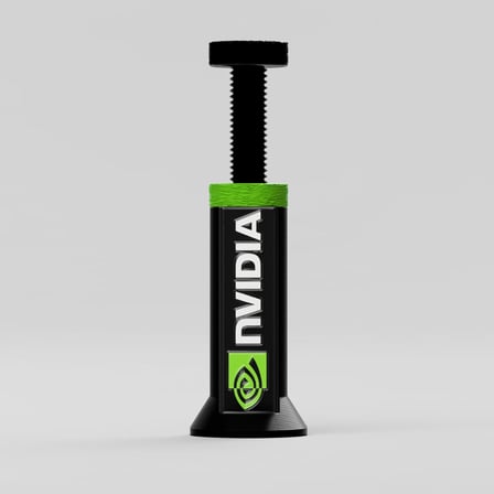 Nvidia Logolu Ayarlanabilir Ekran Kartı Tutucu - GPU Sarkma Önleyici Yükseklik Ayarlı Destek Aparatı (70mm - 125mm)