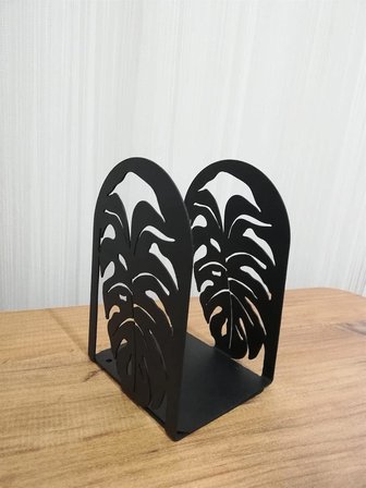Dekoratif Yaprak Desenli Metal Kitap Tutucu 2’li paket MK14S