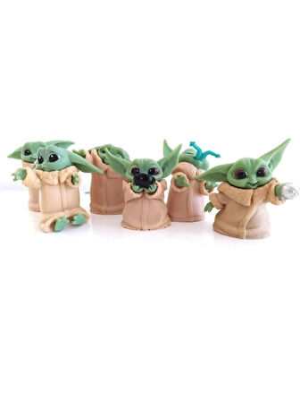 Star Wars 3D Baby Yoda Mini Figür Oyuncak 6cm 1 adet