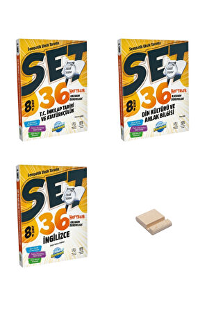 LGS 8. Sınıf Sempatik İnkılap Din ve İngilizce Haftalık Denemeleri 3lü Set