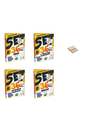 LGS 8. Sınıf Sempatik Türkçe İnkılap Din ve İngilizce Haftalık Denemeleri 4lü Set