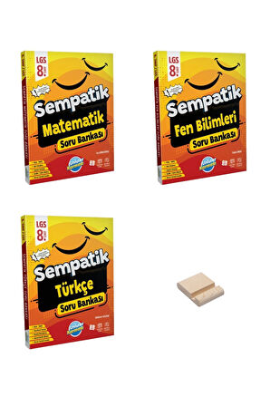 LGS 8. Sınıf Sempatik Matematik Fen Bilimleri ve Türkçe Soru Bankası 3lü Set