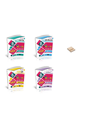 LGS 8. Sınıf Atom Matematik Fen Türkçe ve İnkılap Haftalık Denemeleri 4lü Set