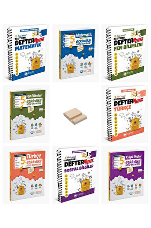 5. Sınıf Matematik Fen Türkçe Sosyal Defter ve Soru Bankası 8li Set