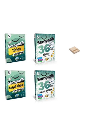 5. Sınıf Türkçe ve Sosyal Sempatik Soru Bankası ve Haftalık Kazanım Denemeleri 4lü Set