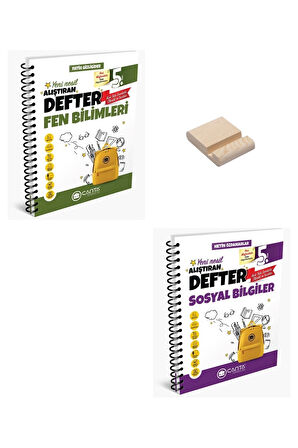 5. Sınıf Fen Bilimleri ve Sosyal Bilgiler Alıştıran Defter
