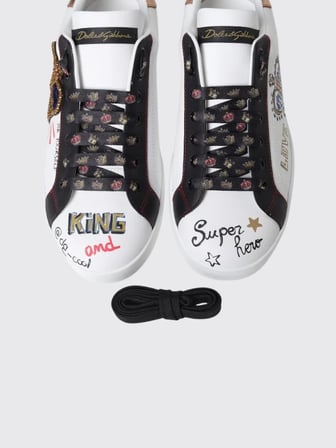 Dolce & Gabbana - Portofino Sneakers In Leather