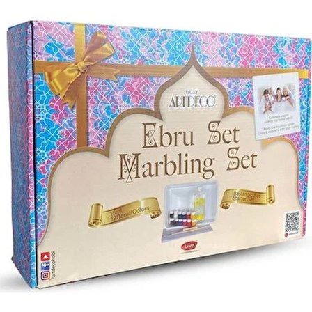 Artdeco Ebru Başlangıç Seti (A4 Tekneli) 12x15 ML